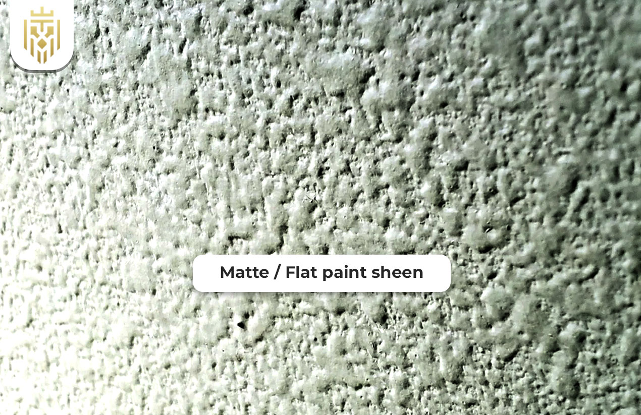 Flat paint sheen