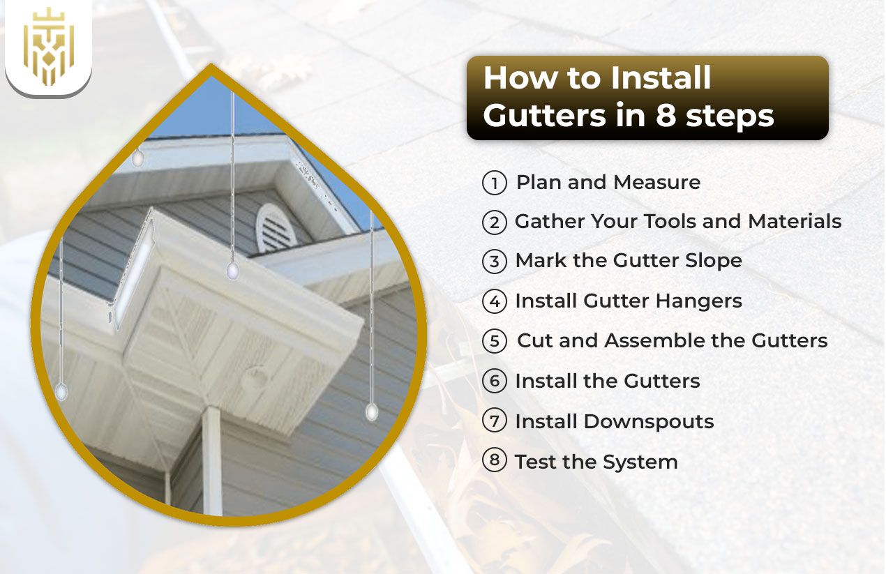 How to Install Gutters in 8 steps