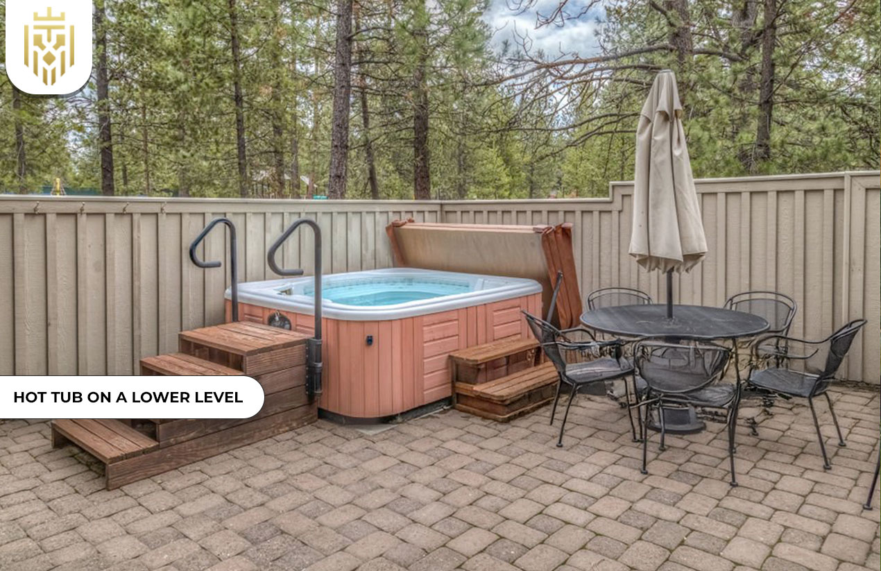 Hot Tub on a Lower Level