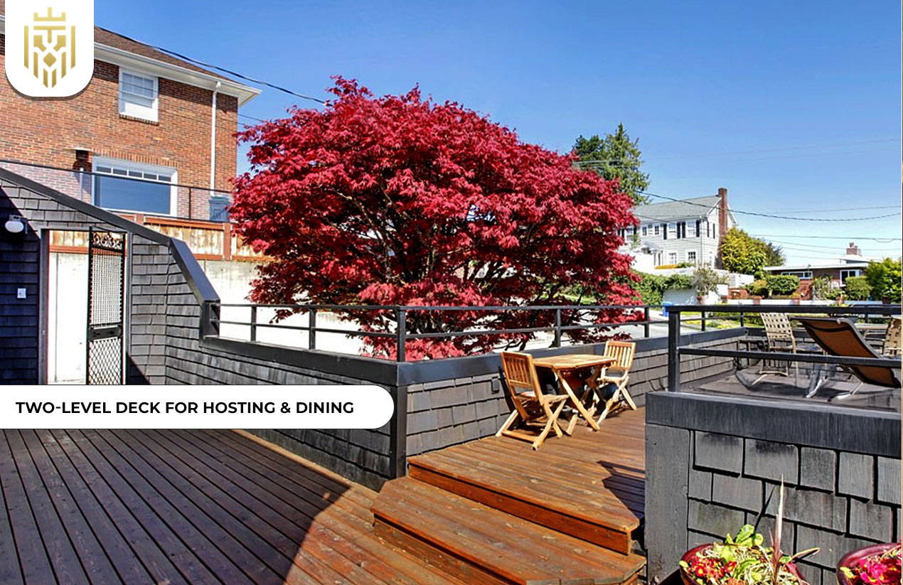 Two-Level Deck for Hosting & Dining