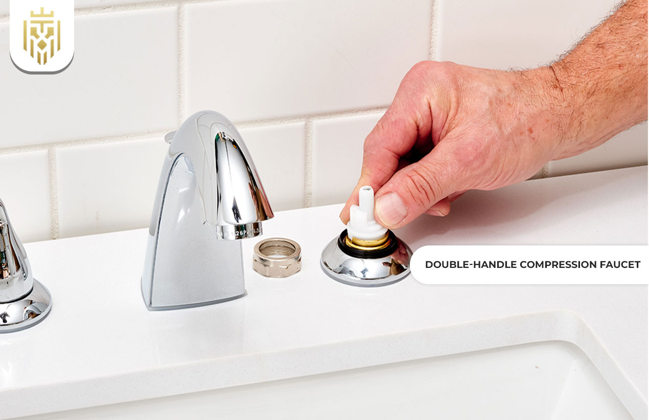 Double-Handle Compression Faucet