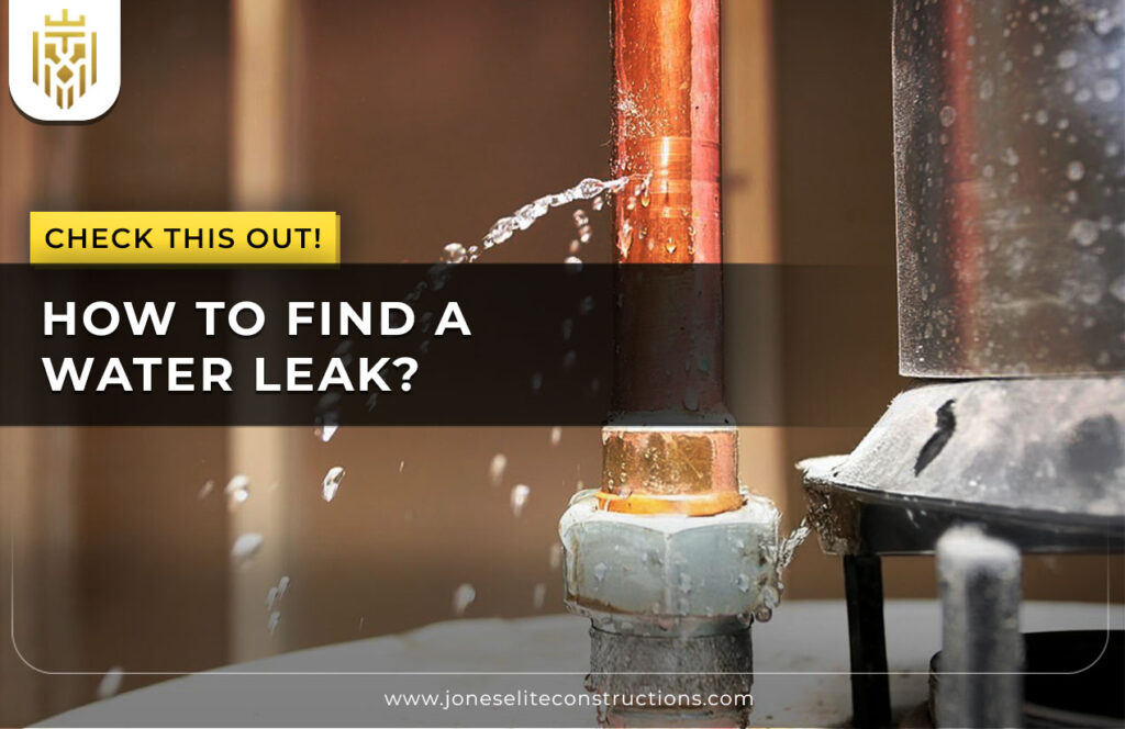 How to Find a Water Leak