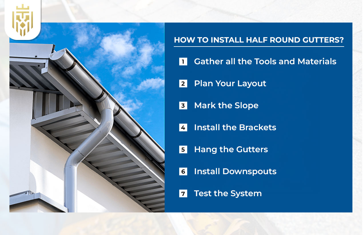half round rain gutters