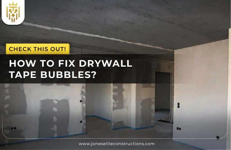 How to Fix Drywall Tape Bubbles - JEC
