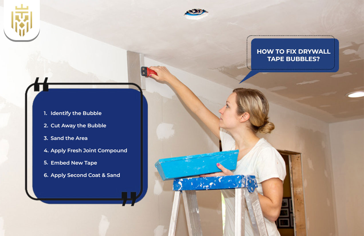 How to Fix Drywall Tape Bubbles