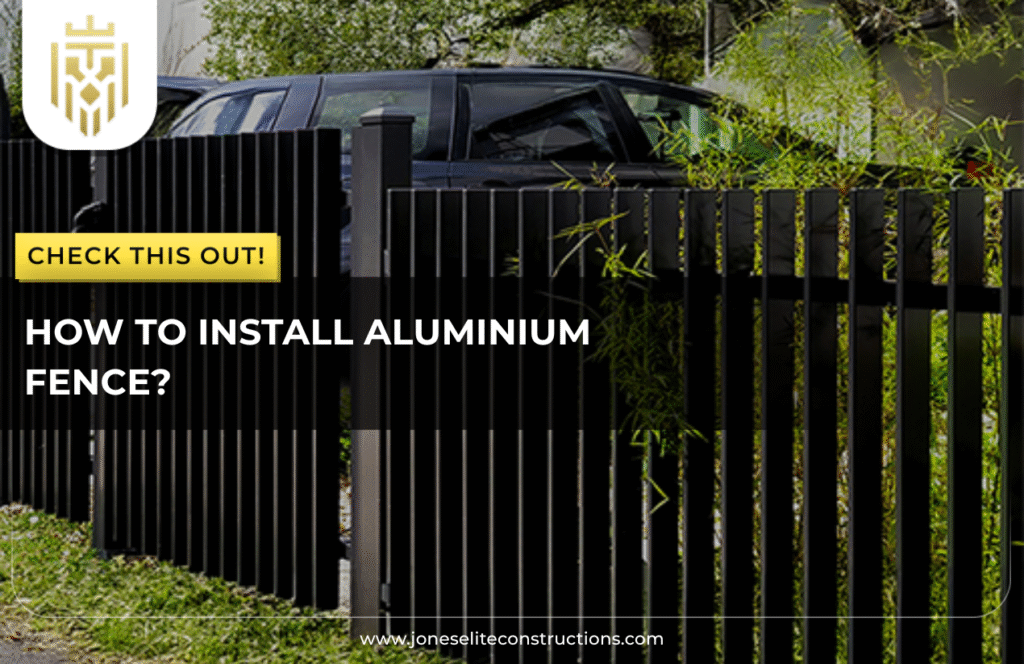 How To Install Aluminium Fence- JEC