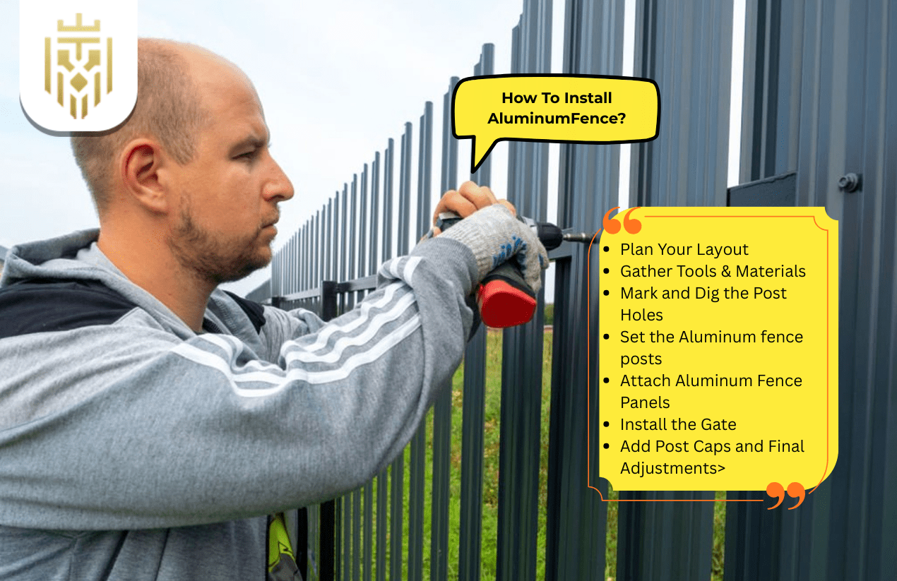 How To Install Aluminium Fence