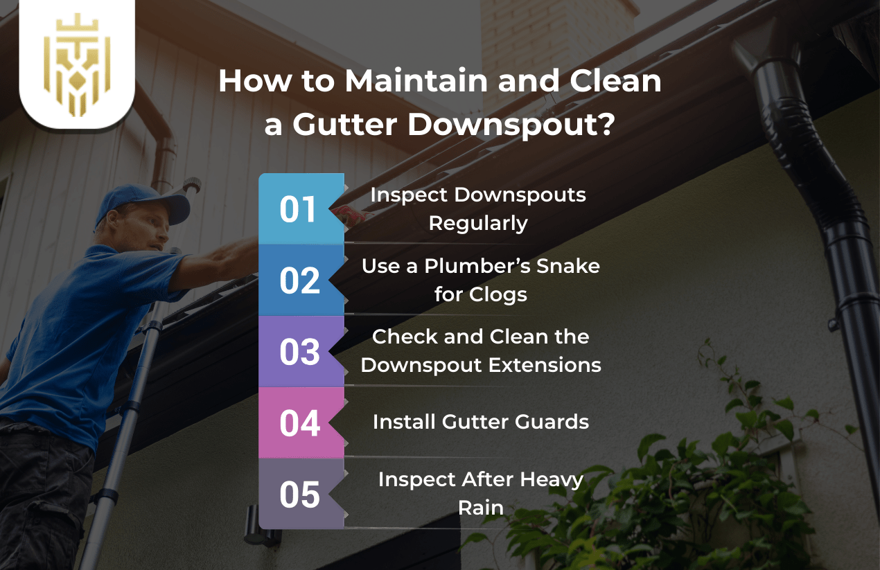 How to Maintain and Clean a Gutter Downspout